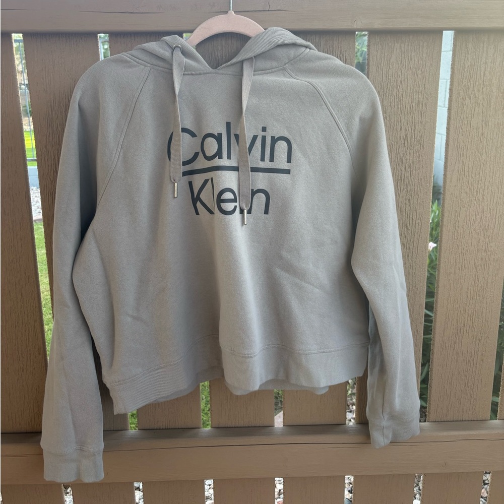 Calvin Klein Light Gray Pullover Hoodie